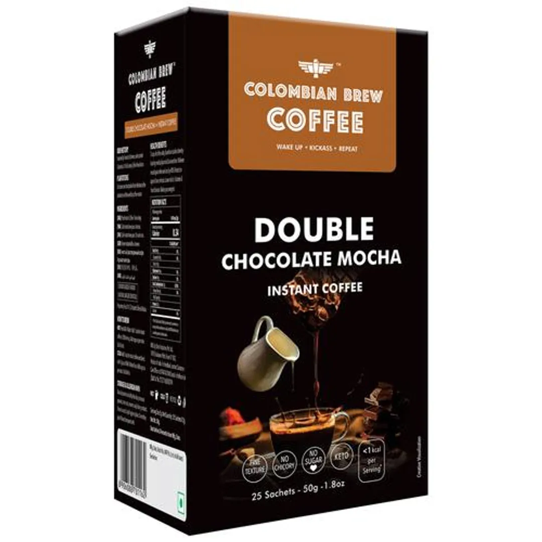 Colombian Brew Coffee Instant Coffee - Double Chocolate Mocha, 50 g-7.webp